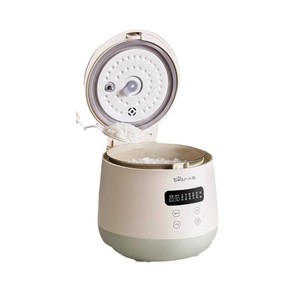 Olla Arrocera Little Bear de 2L, Blanca y Verde, con Recubrimiento Cerámico Antibacteriano, Multifuncional, con Temporizador y Cocción Rápida - Product Image 4