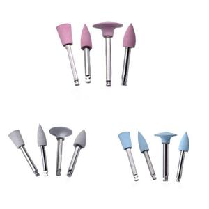 Cabezales de Pulido de Silicona, Cono, Cilindro, Cono Invertido, Barril, Azul, Vástago de 1/8 Pulgadas, para Accesorios de Taladro Dental - Product Image 5