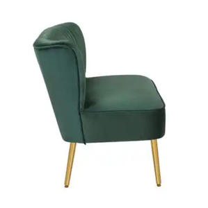 Sofá de dos plazas con patas de metal dorado de nuevo diseño, nuevo producto, proveedor dorado, sofá verde esmeralda, precio competitivo, alquiler de sofá de boda - Product Image 5