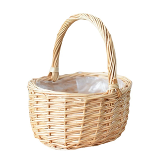 Cesta de Mimbre para Plantas y Almacenamiento, Organizador de Gabinete de Cocina, Tamaño y Color Personalizables, Arreglo de Vegetación - Product Image 1