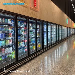 Refrigerador/Enfriador/Exhibidor de Bebidas Frías para Supermercado, Enfriador de Lácteos, Enfriador de Carne, Congelador Comercial con Puerta de Vidrio, Congelador de Gran Capacidad - Product Image 2