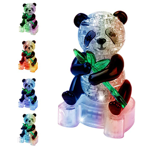 <span class=keywords><strong>3D</strong></span> Pha Lê Câu Đố nhựa trang trí nội thất sinh nhật Valentines món quà đồ chơi <span class=keywords><strong>3D</strong></span> Câu Đố gấu trúc cho trẻ em Quà tặng - Product Image 2