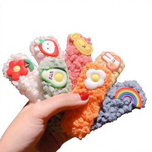 กิ๊บติดผมโลหะผสมสุดหรูสไตล์เกาหลี สำหรับสาวๆ ลุคโมริเกิร์ล พร้อมขอบขนปุย - Product Image 1