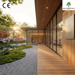 Frais de conception pour la construction de cabines préfabriquées, <span class=keywords><strong>maison</strong></span> en bois de yoga <span class=keywords><strong>avec</strong></span> vue panoramique en verre pour complexe de sources chaudes et jardin. - Product Image 1