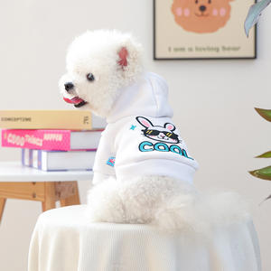 애완 동물 옷 가을 겨울 새로운 작은 강아지 개 고양이 따뜻한 편안한 멋진 자수 까마귀 도매 - Product Image 2