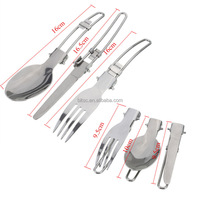Ensemble de cuisine de camping en plein air compact et léger, accessoires, glamping, pique-nique portable, batterie de cuisine en alliage d'aluminium, kit de cuisine