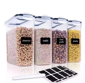 4pcs Big Capacity PP Air Tight Food Container Set (2.5L+4L)