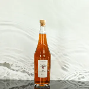 Neuankömmling 500ml Runde leere Schnaps Weinglas flaschen Transparente Flaschen verpackung Tequila Brand Eco Friendly Products 2023