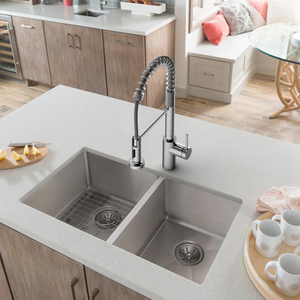 Moderne, enkelgreeps, opbouwkeukenmengkraan van 316 roestvrij staal uit een Chinese fabriek, met uittrekbare kraan. - Product Image 5