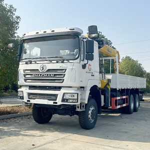 Prix d'usine Shacman 6X4 12 tonnes Grue à flèche droite montée sur camion, Grue mobile hydraulique de levage, Camion de transport de marchandises à vendre - Product Image 3