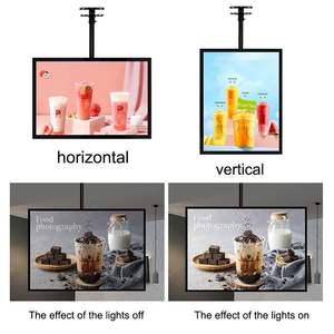 Caja de luz LED de aluminio de salida de fábrica, marco de póster publicitario <span class=keywords><strong>luminoso</strong></span> ultrafino extraíble reemplazable montado en la pared - Product Image 2