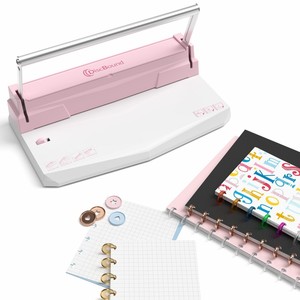 2-in-1 Duo Máy ràng buộc đôi Vòng dây đĩa Vòng ràng buộc scrapbooking kế hoạch Máy làm - Product Image 4