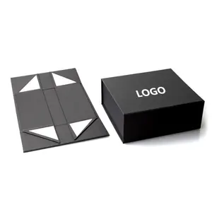 Custom Logo Folding Cardboard Rigid Cosmetic Magnetic Closure Packaging Paper Boxes For Gifts