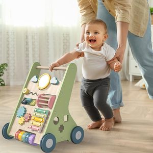 Marche-bébé en bois Montessori pour bébés de 6 à 12 mois/1 an, jouet à pousser avec une capacité de charge de 20 kg - Product Image 6