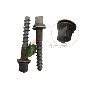 Vis à tête carrée pour traverses <span class=keywords><strong>de</strong></span> <span class=keywords><strong>chemin</strong></span> <span class=keywords><strong>de</strong></span> <span class=keywords><strong>fer</strong></span>, galvanisées à chaud, avec revêtement Dacromet, pour fixation <span class=keywords><strong>de</strong></span> <span class=keywords><strong>bois</strong></span> <span class=keywords><strong>de</strong></span> <span class=keywords><strong>chemin</strong></span> <span class=keywords><strong>de</strong></span> <span class=keywords><strong>fer</strong></span> - Product Image 1