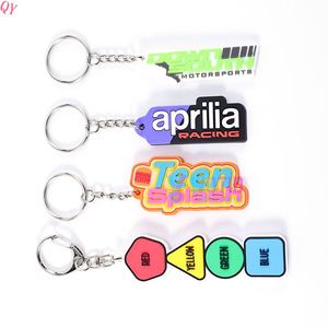 Porte-clés QQ en PVC souple personnalisables, porte-clés 2D et 3D avec logo personnalisé, cadeau d’entreprise et personnel, - Product Image 2