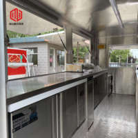Kiosque de casse-croûte Café-restaurant Pizza Crêpe Mobile Bar Remorque Food Truck Restaurant entièrement équipé Chariot de crème glacée