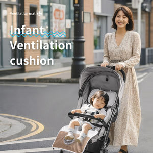 Anjuny Doublure d'air confortable personnalisée pour bébé nouveau-né Tapis respirant <span class=keywords><strong>Coussin</strong></span> rafraîchissant Doublure ventilée pour poussette <span class=keywords><strong>Coussin</strong></span> de tête pour siège de voiture - Product Image 6