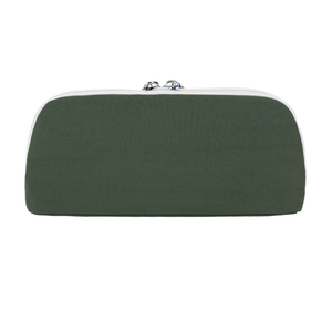 Green Zipper Pen Bag Korea Style Pencil <b>Pouch</b> Thick Cotton Nylon Material General Purpose Sublimation Print Logo Custom - Product Image 4