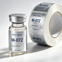 Autocollants en vinyle imperméables personnalisés pour emballages assortis, étiquettes avec logo personnalisé pour flacons en verre cosmétiques de 3 à 10 ml pour peptides