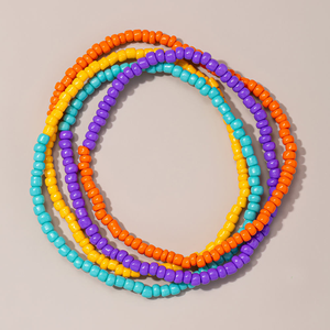 Pulsera <span class=keywords><strong>de</strong></span> cuentas <span class=keywords><strong>de</strong></span> semillas <span class=keywords><strong>de</strong></span> cristal colorido bohemio personalizada para mujer, joyería <span class=keywords><strong>de</strong></span> moda para <span class=keywords><strong>amistad</strong></span> y felices vacaciones, Idea <span class=keywords><strong>de</strong></span> regalo - Product Image 2