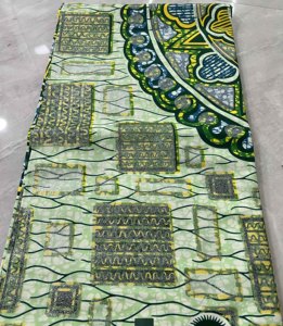 Mới Nhất Thời Trang Kinh Điển Nigeria Sáp Lớn 100% Bông Vàng Sáp Lớn Thanh Lịch Glitters Grand Wax Ren Vải - Product Image 4