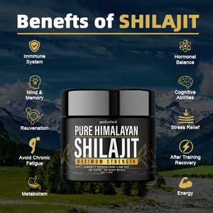 OEM murni Himalayan organik Resin Shilajit Label pribadi asam Fulvic 85 + melacak mineral kompleks kekuatan energi suplemen - Product Image 2