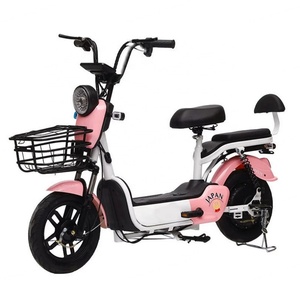 Factory Wholesale Electric Scooter 14 Inch 350W Adult Electric <b>Bicycle</b> 48V12Ah Rechargeable Lead-acid Battery Electric Bike - Product Image 5