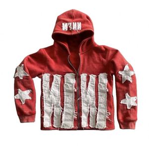 Sudadera con capucha desgastada de peso pesado Unisex logotipo personalizado sólido corto 100% algodón bordado lavado ácido Vintage parche invierno - Product Image 3
