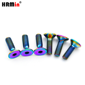 Hrmin Ti-6Al-4V Gr.5ไทเทเนียมอัลลอยเกรด10.9ใหม่6ชิ้นรุ่นใหม่พร้อมสกรูพวงมาลัย6ชิ้น - Product Image 4