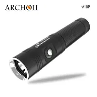 ARCHON V10 Plus Lampe de plongée rechargeable USB-C 1400 lumens, étanche, lampe de plongée sous-marine pour la recherche et le sauvetage, torche EDC