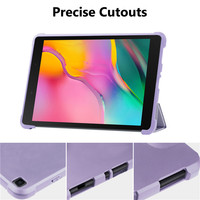 Étui de protection complet intelligent pour tablette Samsung Tab A 8.0 SM-T290 8 pouces, avec support magnétique pliable et dos en TPU