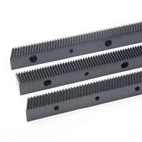 Nuovo Ingranaggio a Cremagliera Elicoidale Dritto in Acciaio 1.25M 1.5 Mod 22*25 670mm 1400mm, Ingranaggio a Cremagliera a Denti Dritti Nera di Precisione Pressofusa