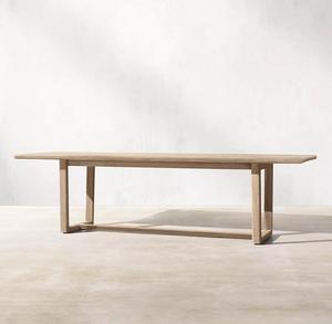 Ensemble de tables et chaises de salle à manger d'extérieur de luxe, modernes, en rotin et teck, imperméables, pour hôtels, villas, fermes et jardins - Product Image 3