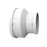 Réducteur de ventilation en PVC robuste 250-110 mm - Solution idéale pour la conversion de diamètre de tuyau sans soudure pour usage extérieur et hospitalier