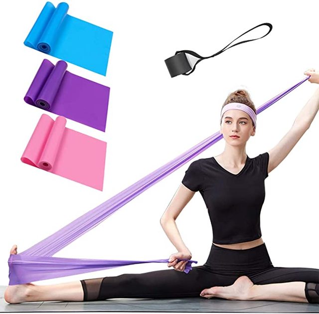 New Gym Resistance Bands Fitness 1500mm*150mm*0.35mm Strength Training Durable % Natural Latex Elastic for Yoga Sport