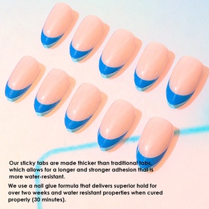 <span class=keywords><strong>Uñas</strong></span> Postizas Personalizadas con Logotipo, 24 Piezas, <span class=keywords><strong>Color</strong></span> <span class=keywords><strong>Rosa</strong></span> Nude, Forma Almendrada Corta, Acabado Brillante, Reutilizables, con Pegamento, Ligeras - Product Image 1