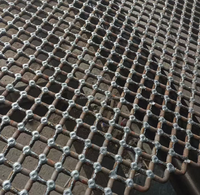Maille de tamis vibrante soudée en acier au manganèse, maille de tamis de déshydratation en acier au manganèse, équipement de criblage