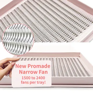 Nieuwe Handgemaakte Promade Smalle Fans Smalle Premade Fans Lange Steel Puntige Base Smalle Wimper Extension Fans