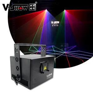 VSHOW Mini fase Laser 3W RGB proiettore di animazione Laser raggio laser esterno per il Party Night Club concerto