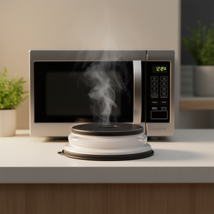 Tapa antirrespingos para microondas de 10.4 pulgadas, plegable, de plástico, para cocinar en microondas - Product Image 2