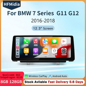 หน้าจอแสดงผลมัลติมีเดีย HFmidia ขนาด 12.3 นิ้ว สำหรับรถยนต์ BMW ซีรีส์ 7 รุ่น G11 G12 EVO ปี 2016-2019 รองรับ Wireless CarPlay และ Android Auto เครื่องเล่นวิดีโอในรถยนต์ - Product Image 2