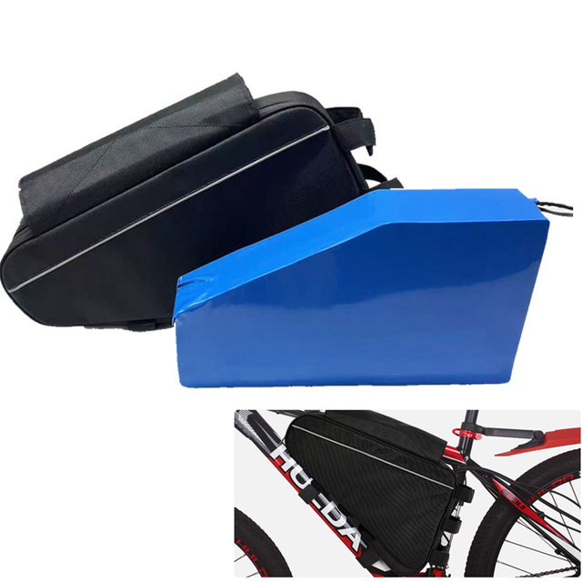 48V/52V/60V/72V Customized Triangle Bag Lithium Ion Battery 20Ah-35Ah Rechargeable E-bike CE Certified 30A-80A BMS