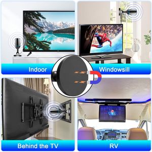 <span class=keywords><strong>Antena</strong></span> de <span class=keywords><strong>TV</strong></span> <span class=keywords><strong>digital</strong></span> interior de largo alcance <span class=keywords><strong>Antena</strong></span> HDTV 4K 1080p <span class=keywords><strong>para</strong></span> todos los televisores inteligentes Compatible con canales locales hechos de plástico - Product Image 4