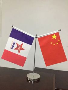 Wholesale National Country Assyrian <b>Desk</b> Flag Assyria <b>Table</b> Flag With Stick and Base - Product Image 5