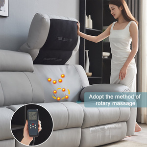 현대 최신 블랙 서클 Rekliner 소파 전기 미디어 가죽 소파 안락 의자 전원 더블 조정 가능한 충전기 안락 의자 세트 - Product Image 4