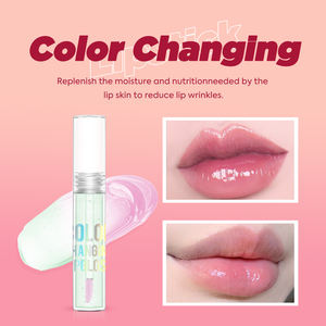 Lip Gloss Grosir Massal Menutrisi Berkilau Mengubah Warna Lip Oil Pengubah Warna Sesuai Suhu Lip Gloss <span class=keywords><strong>Make</strong></span> <span class=keywords><strong>up</strong></span> Blush - Product Image 3