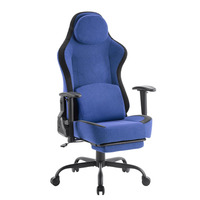 Chaise de jeu en tissu gris Europe Hot Cute Chaise de jeu ergonomique à dossier haut avec support lombaire ACCOUDOIRS 2D