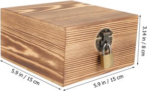 <span class=keywords><strong>Candado</strong></span> <span class=keywords><strong>Madera</strong></span> Joyería Vitrina <span class=keywords><strong>Madera</strong></span> Joyería Anillo Almacenamiento Cosa <span class=keywords><strong>Caja</strong></span> Más Barato Al Por Mayor - Product Image 2