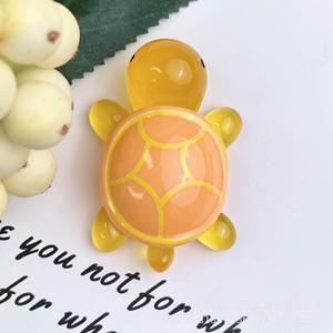 50Mm lumineux Mini tortue mignon gelée couleur Fluorescent bijoux accessoires acrylique charme - Product Image 6